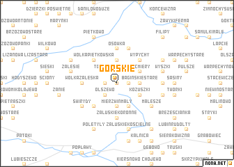 map of Górskie