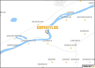 map of Gorskiy Log