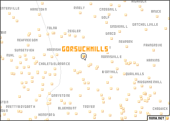 map of Gorsuch Mills