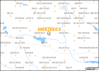 map of Gorszewice