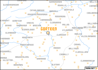 map of Gorteen