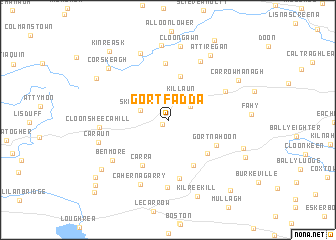 map of Gortfadda
