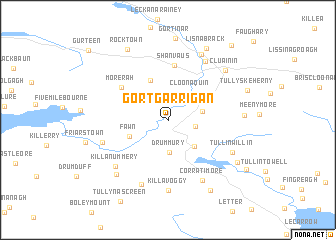 map of Gortgarrigan