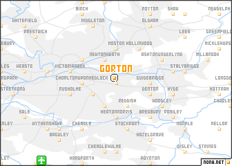 map of Gorton