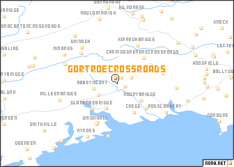 map of Gortroe Cross Roads