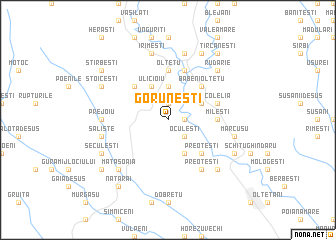 map of Goruneşti