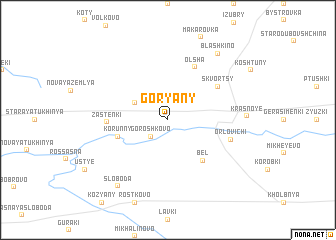 map of Goryany