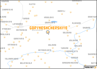 map of Gory Meshcherskiye