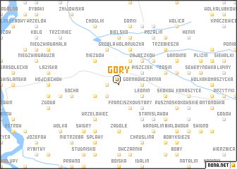 map of Góry