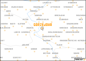 map of Gorzejowa