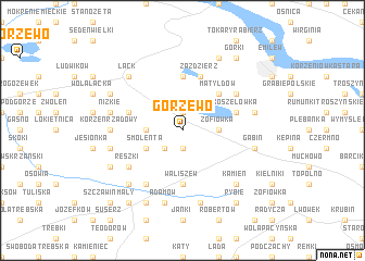 map of Gorzewo