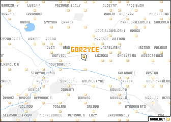 map of Gorzyce