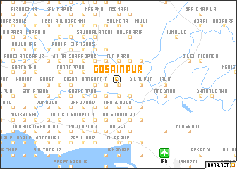 map of Gosāinpur