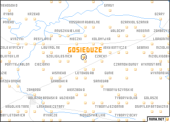 map of Gosie Duże