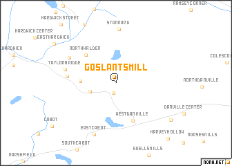 map of Goslants Mill