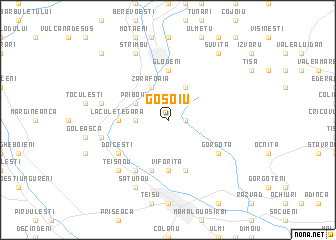 map of Goşoiu
