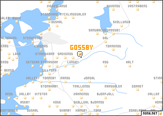 map of Gössby