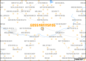 map of Goßmannsrod