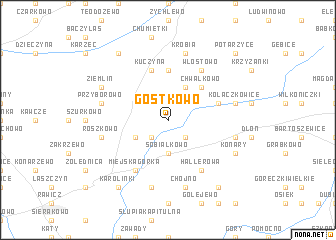 map of Gostkowo