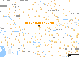 map of Goth Abdullāh Kori