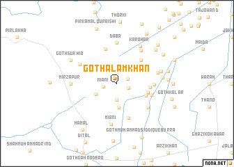 map of Goth Ālam Khān