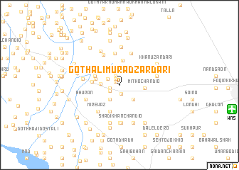 map of Goth Ali Murād Zardāri