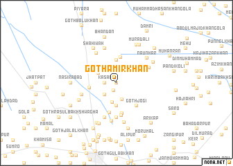 map of Goth Amīr Khān