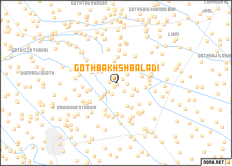 map of Goth Bakhsh Bālādi