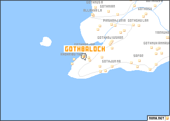 map of Goth Bāloch