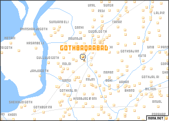 map of Goth Baqaābād