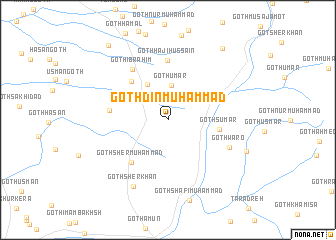 map of Goth Din Muhammad