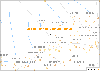 map of Goth Dur Muhammad Jamāli