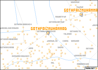 map of Goth Faiz Muhammad