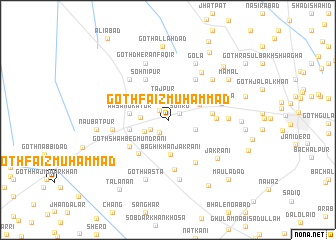 map of Goth Faiz Muhammad