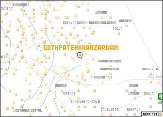 map of Goth Fateh Khān Zardāri