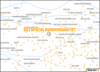 map of Goth Fazal Muhammad Hayāt
