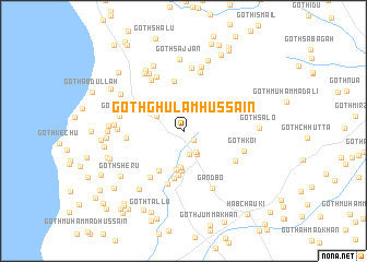 map of Goth Ghulām Hussain