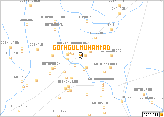 map of Goth Gul Muhammad