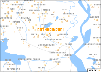 map of Goth Haidrāni