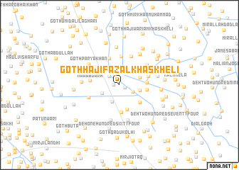 map of Goth Hāji Fazal Khāskheli