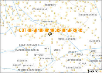 map of Goth Hāji Muhammad Rahīm Jarwār