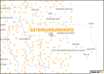 map of Goth Hāji Sājan Khirio