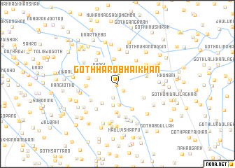 map of Goth Haro Bhai Khān