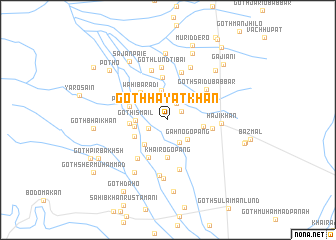 map of Goth Hayāt Khān
