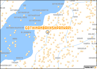 map of Goth Imām Bakhsh Panwāri