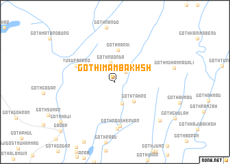 map of Goth Imām Bakhsh
