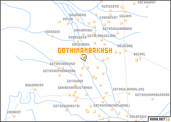 map of Goth Imām Bakhsh