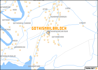 map of Goth Ismaīl Baloch