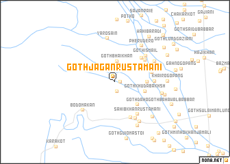 map of Goth Jāgan Rustamāni