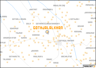 map of Goth Jalal Khān
